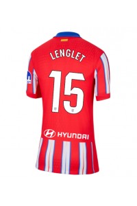 Atletico Madrid Clement Lenglet #15 Jalkapallovaatteet Naisten Kotipaita 2024-25 Lyhythihainen